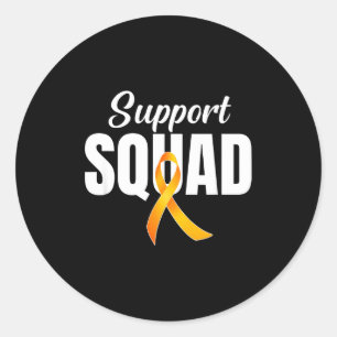Sticker Rond Équipe de soutien Sclérose en plaques Orange