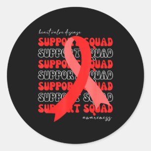 Sticker Rond Équipe de soutien Sensibilisation à la maladie des