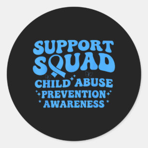 Sticker Rond Équipe de soutien Sensibilisation à la prévention