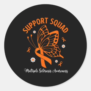Sticker Rond Équipe de soutien sensibilisation à la sclérose en