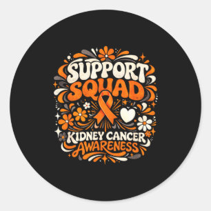 Sticker Rond Équipe de soutien sensibilisation au cancer du rei