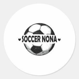 Sticker Rond Équipe de sport de joueur de football Nona Footbal