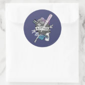 Sticker Rond Équipe de suicide | Harley Quinn "Rotten" Tattoo A (Sac)