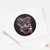 Sticker Rond Équipe de suicide | Propriété de Joker (Enveloppe)