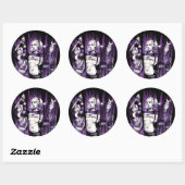 Sticker Rond Équipe de suicide | Squad Girls "In Squad We Trust (Feuille)