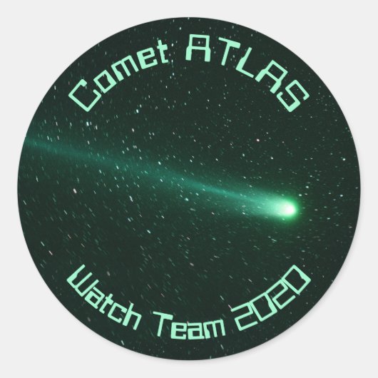 Sticker Rond Équipe de surveillance ATLAS Comet 2020 (Devant)