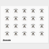 Sticker Rond ☕ Équipe de torréfaction Café Torréfacteur Staff L (Feuille)