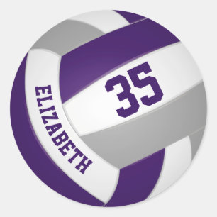 Sticker Rond équipe de violet gris colorant garçons filles voll
