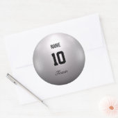 Sticker Rond Équipe de volley-ball (Enveloppe)