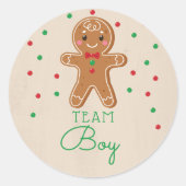 Sticker Rond Equipe de vote de la Reveal Genre Gingerbread (Devant)