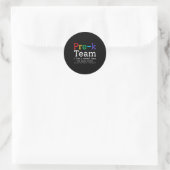 Sticker Rond Équipe D'Enseignants Pré-Docteurs Comme Un Préscol (Sac)