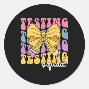 Sticker Rond Équipe d'essai de l'État enseignant Motivation Co