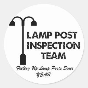Sticker Rond Équipe d'inspection des lampes