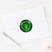 Sticker Rond Équipe d'intervention de Zombie (Enveloppe)