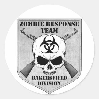 Sticker Rond Équipe d'intervention de Zombie : Division Bakersf