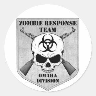 Sticker Rond Équipe d'intervention de Zombie : Division Omaha