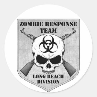 Sticker Rond Équipe d'intervention de Zombie : Long Beach Divis