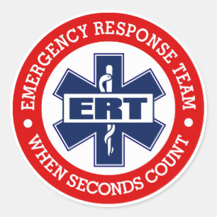 Sticker Rond Équipe d'intervention d'urgence ERT