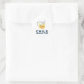 Sticker Rond Équipe du Chili (Sac)