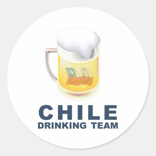 Sticker Rond Équipe du Chili (Devant)