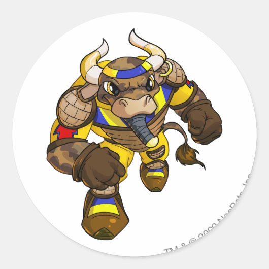 Sticker Rond Équipe du désert perdu Capitaine 2 (Devant)