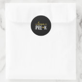 Sticker Rond Équipe Enseignant de maternelle Élève Flèche (Sac)