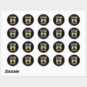 Sticker Rond Équipe EVJF Épouse Équipe Mari _1 (Feuille)