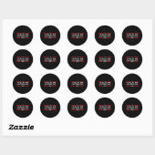 Sticker Rond Équipe Garbage 2024 2 (Feuille)