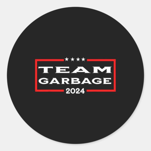 Sticker Rond Équipe Garbage 2024 2 (Devant)