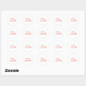 Sticker Rond Équipe Garbage 2024 3 (Feuille)