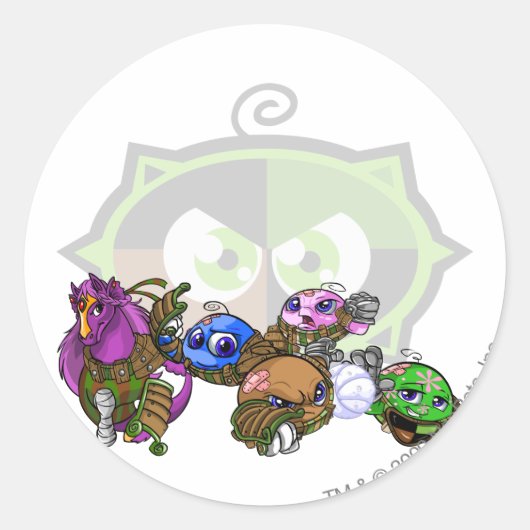 Sticker Rond Équipe Groupe Kiko Lake (Devant)