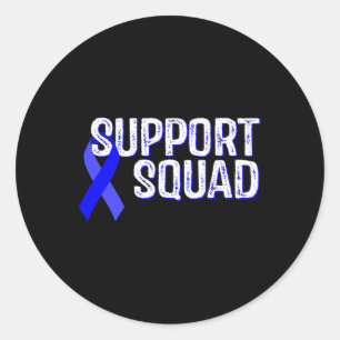 Sticker Rond Équipe guerrière Alopecia Areata Sensibilisation