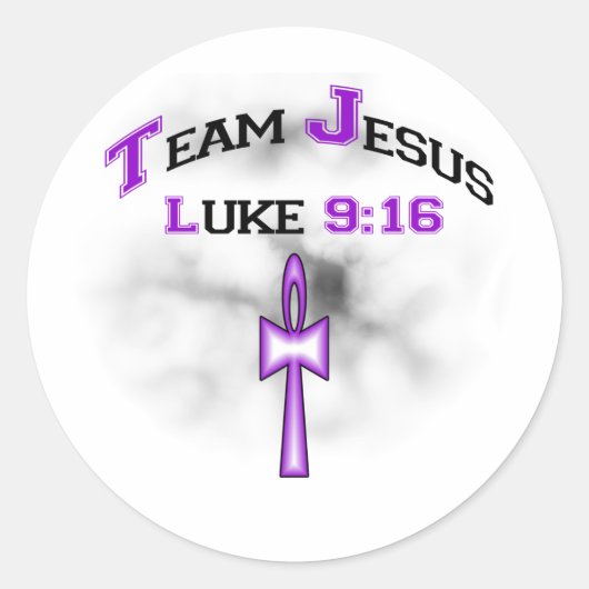 Sticker Rond Équipe Jesus Luke 916 (Devant)