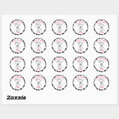 Sticker Rond Équipe Mariée Impression Vache Nash Bash Enterreme (Feuille)