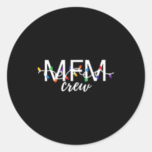 Sticker Rond Équipe Mfm Noël Médecine Materno-Fœtale Obgyn N