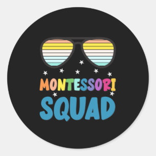 Sticker Rond Équipe Montessori