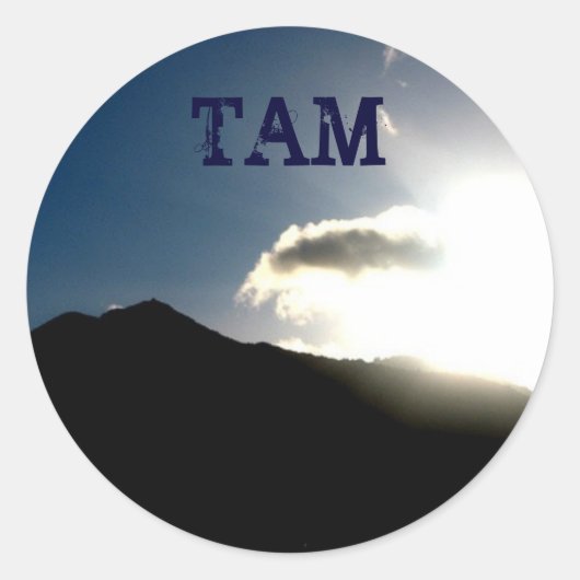 Sticker Rond équipe mt : TAM (Devant)