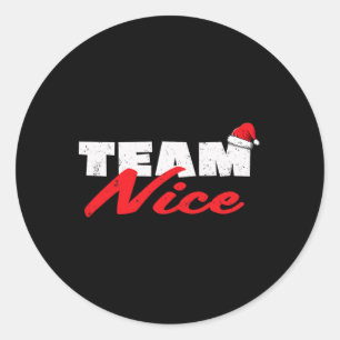 Sticker Rond Équipe Nice Chemise Funny Couple Correspondant Cou
