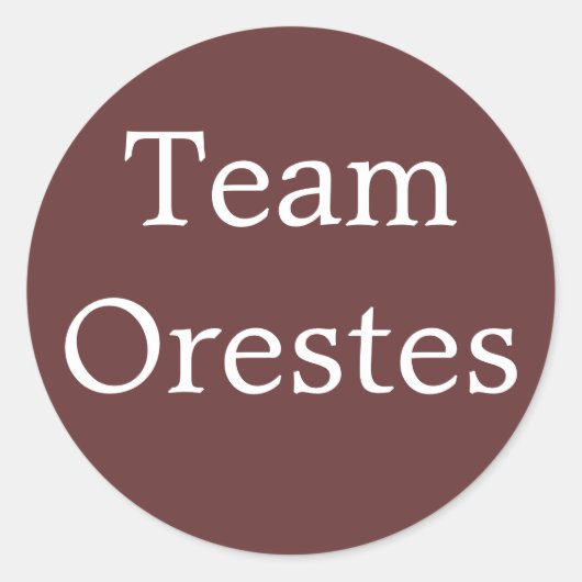 Sticker Rond Équipe Oreste - héros grec (Devant)