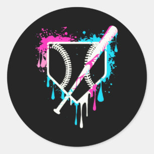 Sticker Rond Équipe Sport Cool Baseball Accueil Plate Drivers A