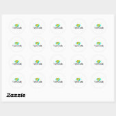 Sticker Rond Équipe Sully Duck (Feuille)