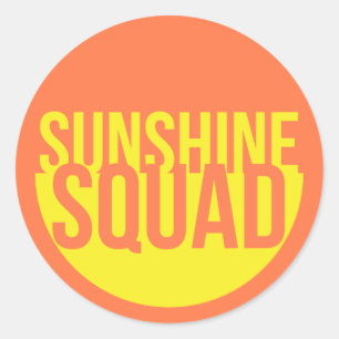 Sticker Rond Équipe Sunshine