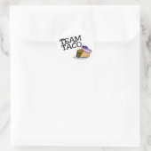 Sticker Rond Équipe Taco Taco (Sac)