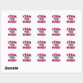 Sticker Rond Équipe Wombat VI (Feuille)
