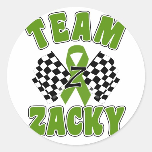 Sticker Rond Équipe Zacky (Devant)