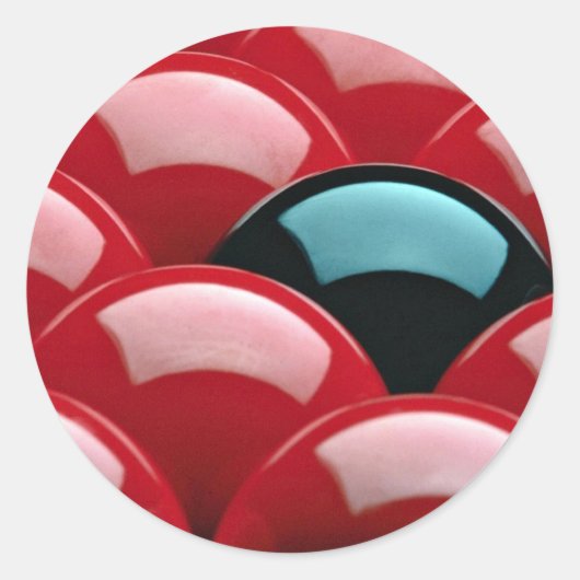 Sticker Rond Équipement de plongeur (Devant)