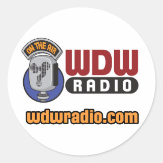 Sticker Rond Équipement du logo radio WDW
