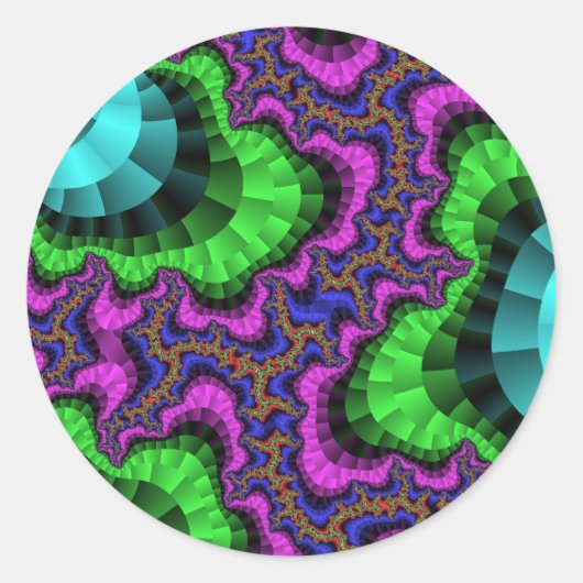 Sticker Rond Équipement vert et pourpre (Devant)