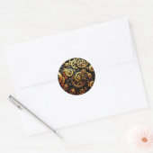 Sticker Rond Équipements de réchaud Steampunk 1004 (Enveloppe)