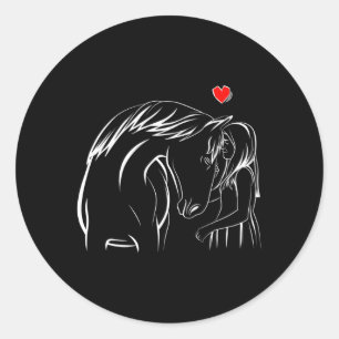 Sticker Rond Équitation